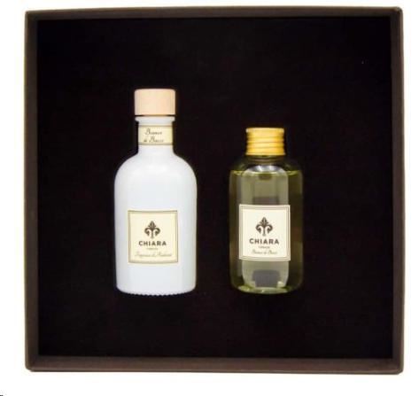 COFANETTO BOTTIGLIA 100ML BIANCA CON RICAR. BIANCO DI BACCO