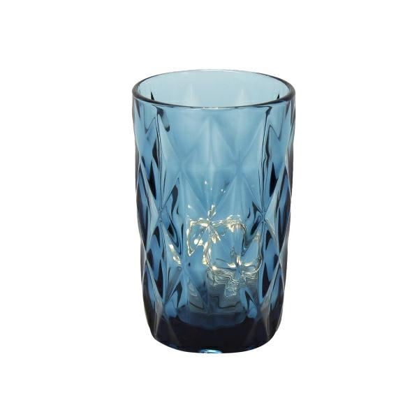 BICCHIERE LONGDRINK VETRO CL.30 BLU