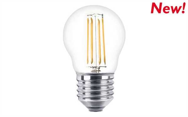 SFERA LED A FILAMENTO E27 4W   4000K -CL.E 470 LM