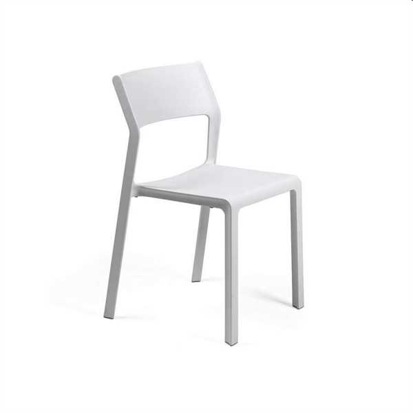 SEDIA IN POLIPROPILENE TRILL BISTROT BIANCO CM.45,5X52XH83