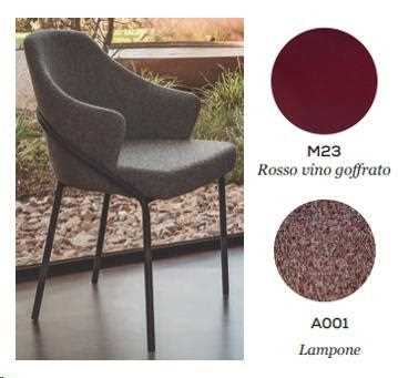 POLTRONCINA LOOP CM.58X58X84H BASE ROSSO-SED.CACHE.LAMPONE