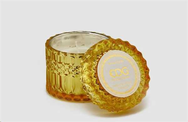 CANDELA CRYSTAL CON VASO H8,5D9(160GR) LT.YELLOW