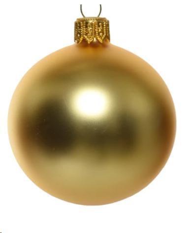 PALLINA NATALE VETRO DIA15CM LIGHT GOLD OPACA