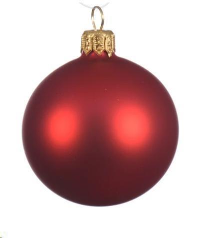 PALLINA NATALE VETRO DIA15CM CHRISTMAS RED OPACA