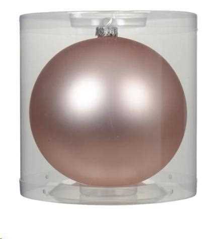 PALLINA NATALE VETRO DIA15CM BLUSH PINK OPACA