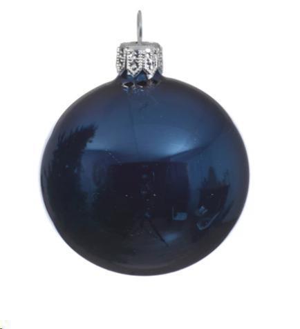 PALLINA NATALE VETRO DIA15CM NIGHT BLUE LUCIDA