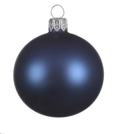 PALLINA NATALE VETRO DIA15CM NIGHT BLUE OPACA