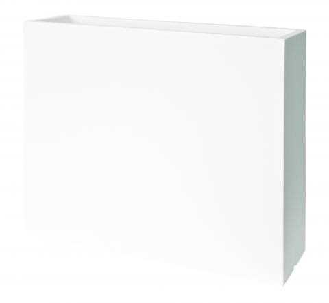 VASO CASSETTA DA ESTERNO KUBE HIGH SLIM BIANCO CM.80x25xH70