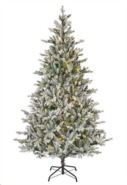 ALBERO NATALE ALLISON PINE INNEVATO LED L.CALDA CM Ø152 H240