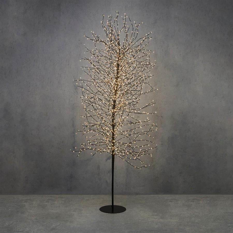 ALBERO RAMI NERO 2700LED IP44 CON TIMER  D100CMXH210