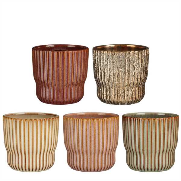 VASO BRAGGO CERAMICA CM.D14X13H 5 COL. ASSORTITI