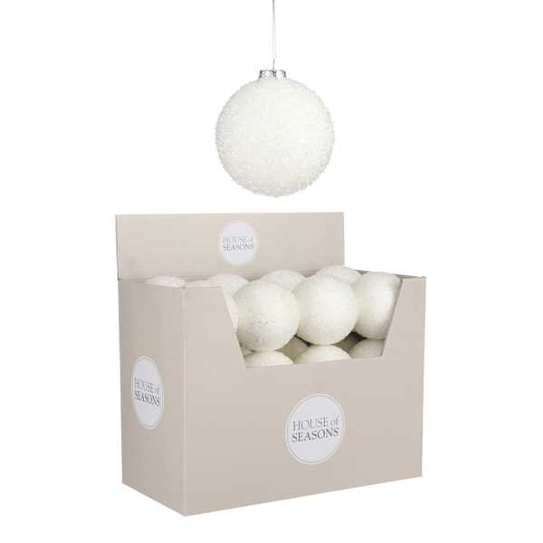 PALLINA NATALE D10CM BIANCO