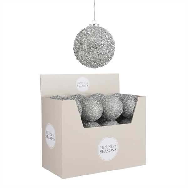 PALLINA NATALE D10CM ARGENTO