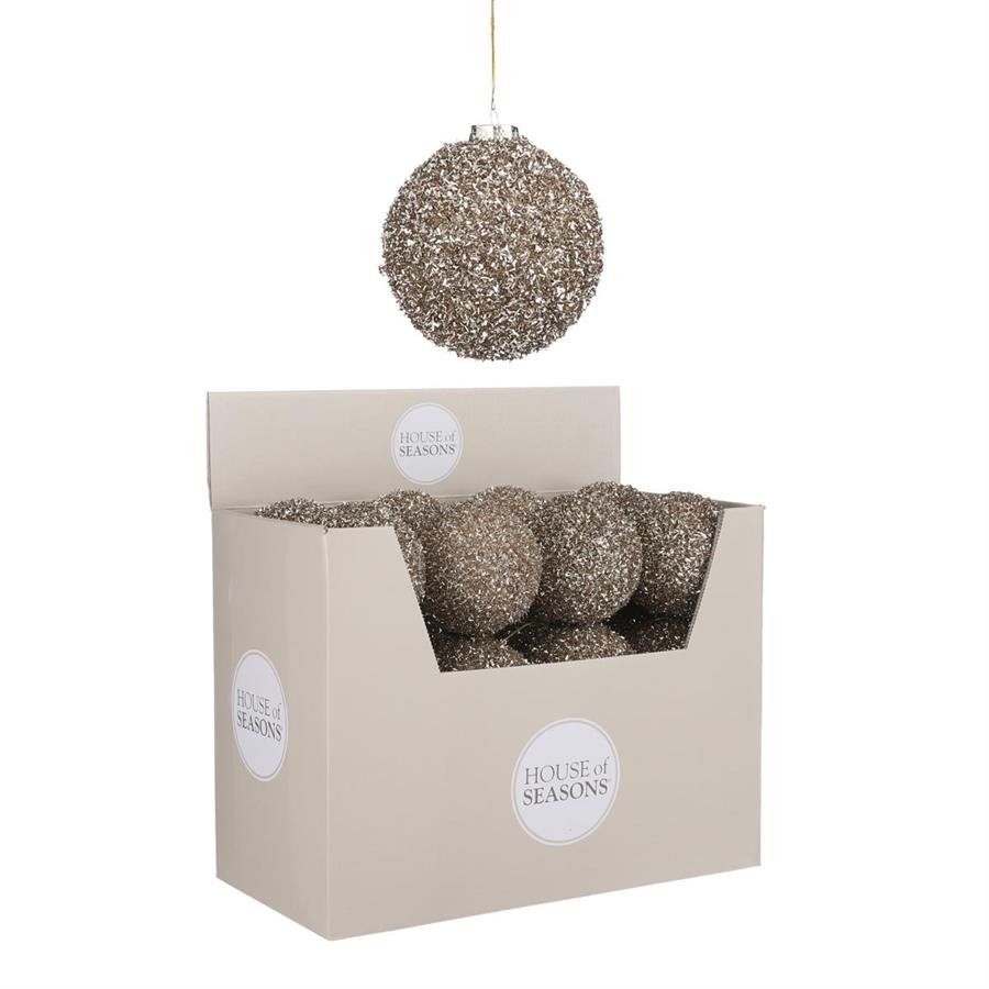 PALLINA NATALE D10CM CHAMPAGNE