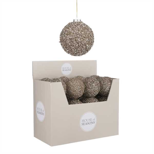 PALLINA NATALE D10CM CHAMPAGNE