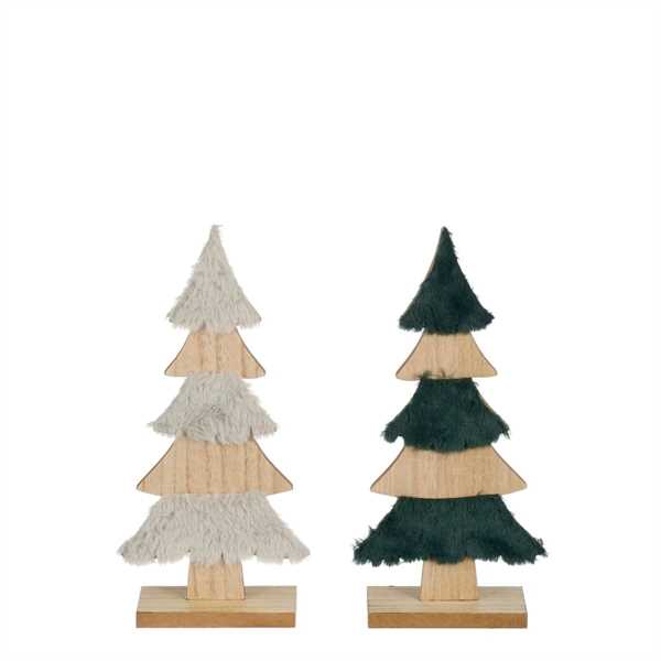 DECORO ALBERO LEGNO ASSORTITI 2 MOD. CM.14,5X6XH30,5