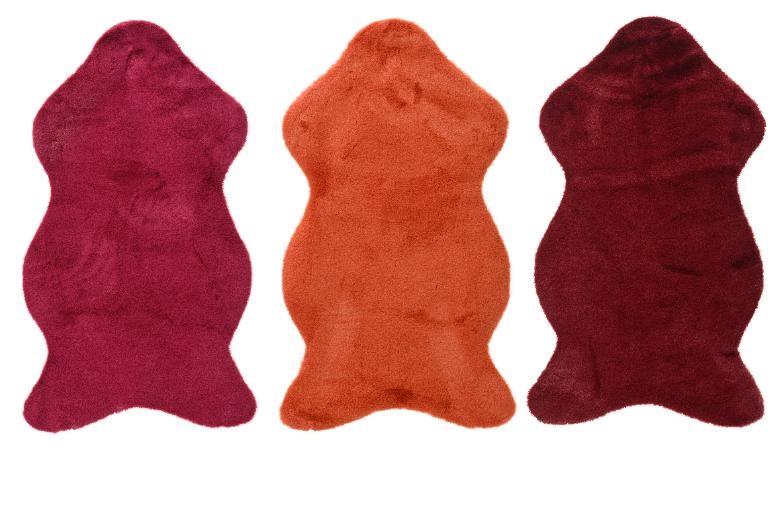 TAPPETINO TEDDY ARANCIO/ROSSO/BORDEAUX CM.90X50X1H