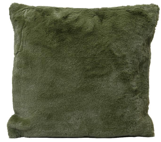 CUSCINO PELOSO VERDE SCURO CM.45X45X7H