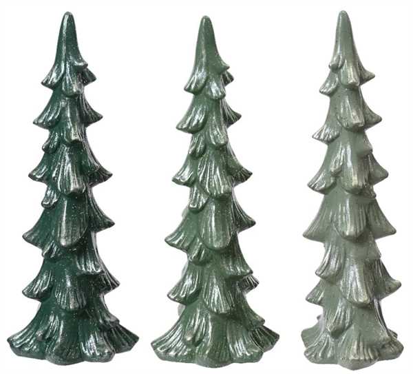 ALBERO TERRACOTTA 3 ASSORTITI VERDE CM.14,8X11,2X36,6H