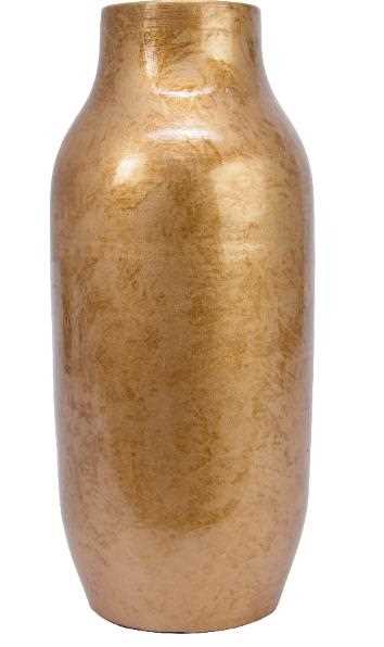 VASO TERRACOTTA ORO ANTICO CM.D24X60H