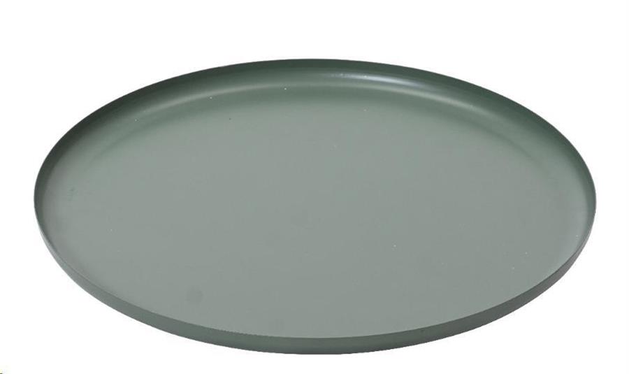 PIATTO DECORATIVO ROTONDO FERRO CM.D42X2,5H VERDE