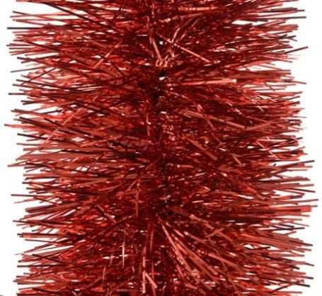 GHIRLANDA TINSEL NATALE PVC CM Ø20 H270 CHRISTMAS RED