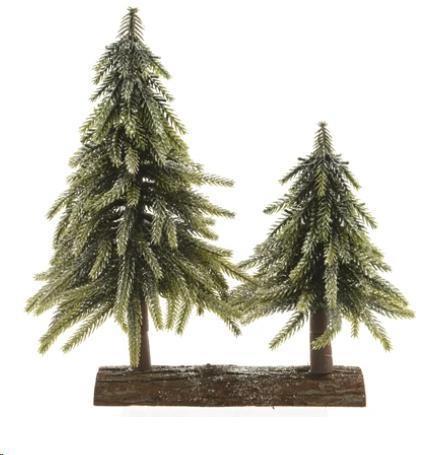 DECORAZIONE NATALE ALBERI MINI GLITTER CM.28X16