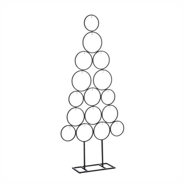 ALBERO NATALE FERRO NERO CM.53X15XH.117,5