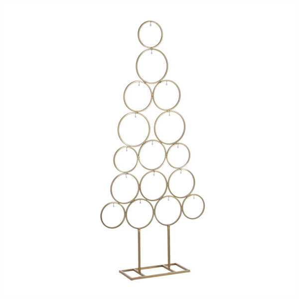 ALBERO NATALE FERRO ORO CM.53X15XH.117,6