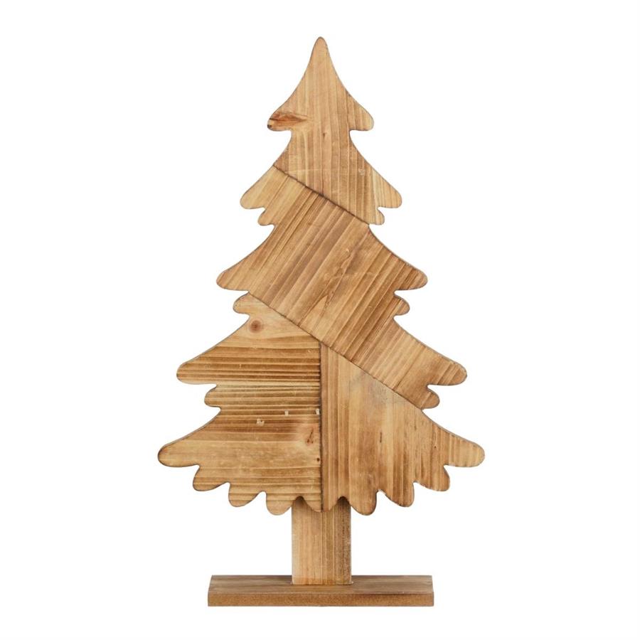 DECORO ALBERO LEGNO NATURALE CM.29X50XH7