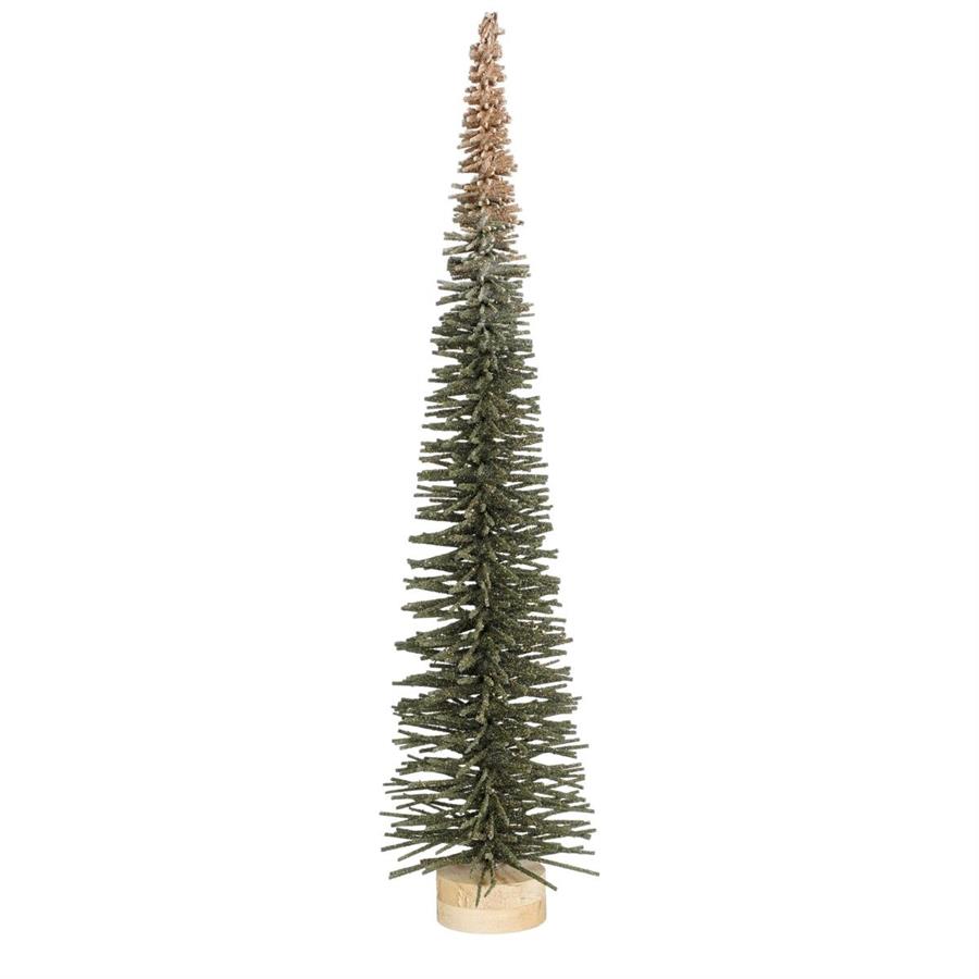 DECORAZIONE ALBERO NATALE CM.D14X60H VERDE E ORO