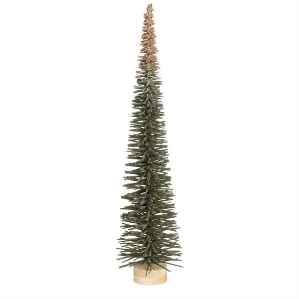 DECORAZIONE ALBERO NATALE CM.D14X60H VERDE E ORO