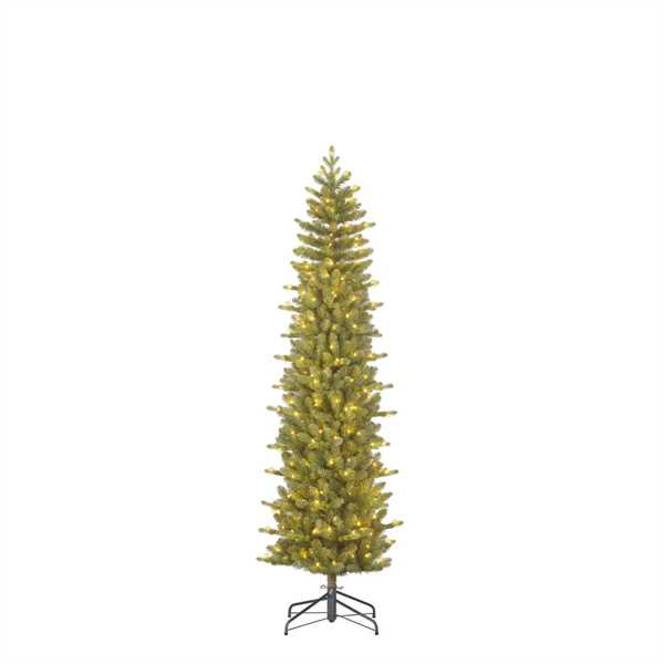 ALBERO NATALE HARMA PILAR VERDE 200LED L.CALDA CM.D63X185H