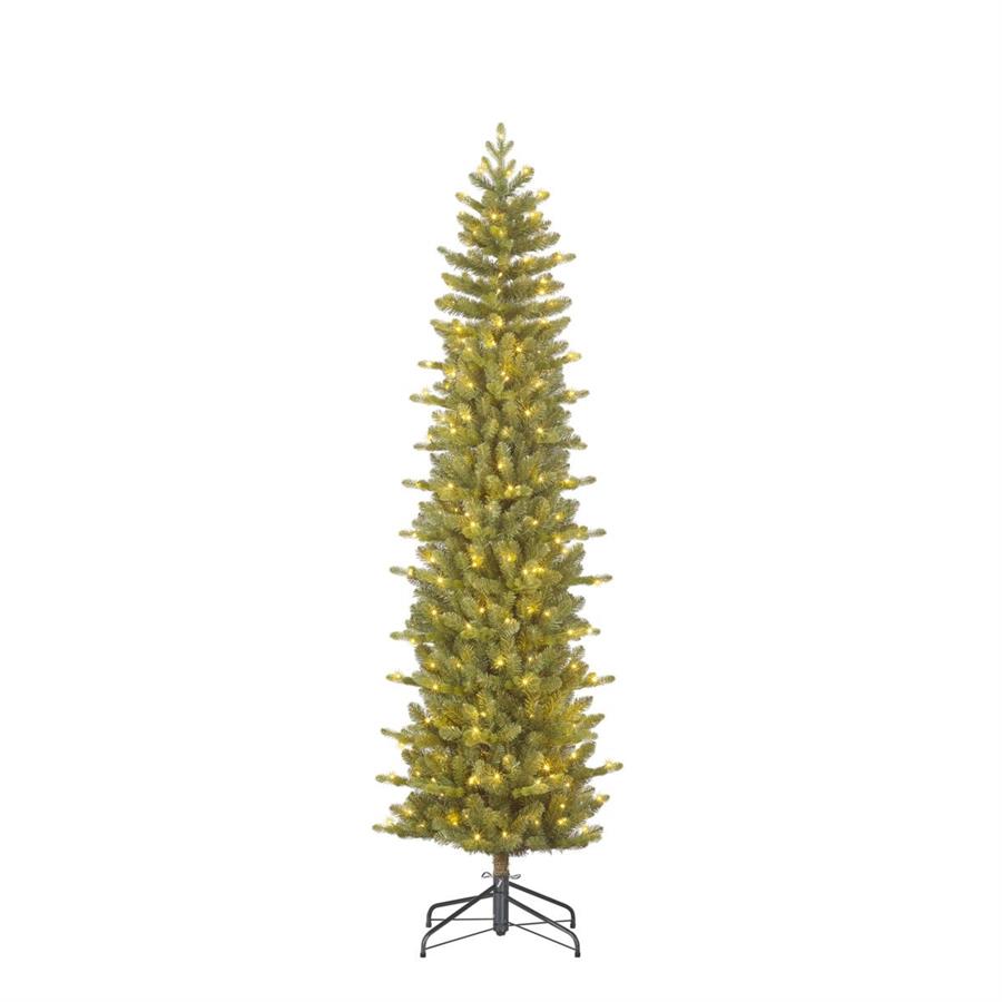 ALBERO NATALE HARMA PILAR VERDE 240LED L.CALDA CM.D66X215H