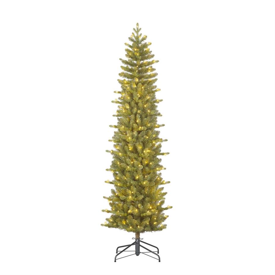 ALBERO NATALE HARMA PILAR VERDE 260LED L.CALDA CM.D69X230H