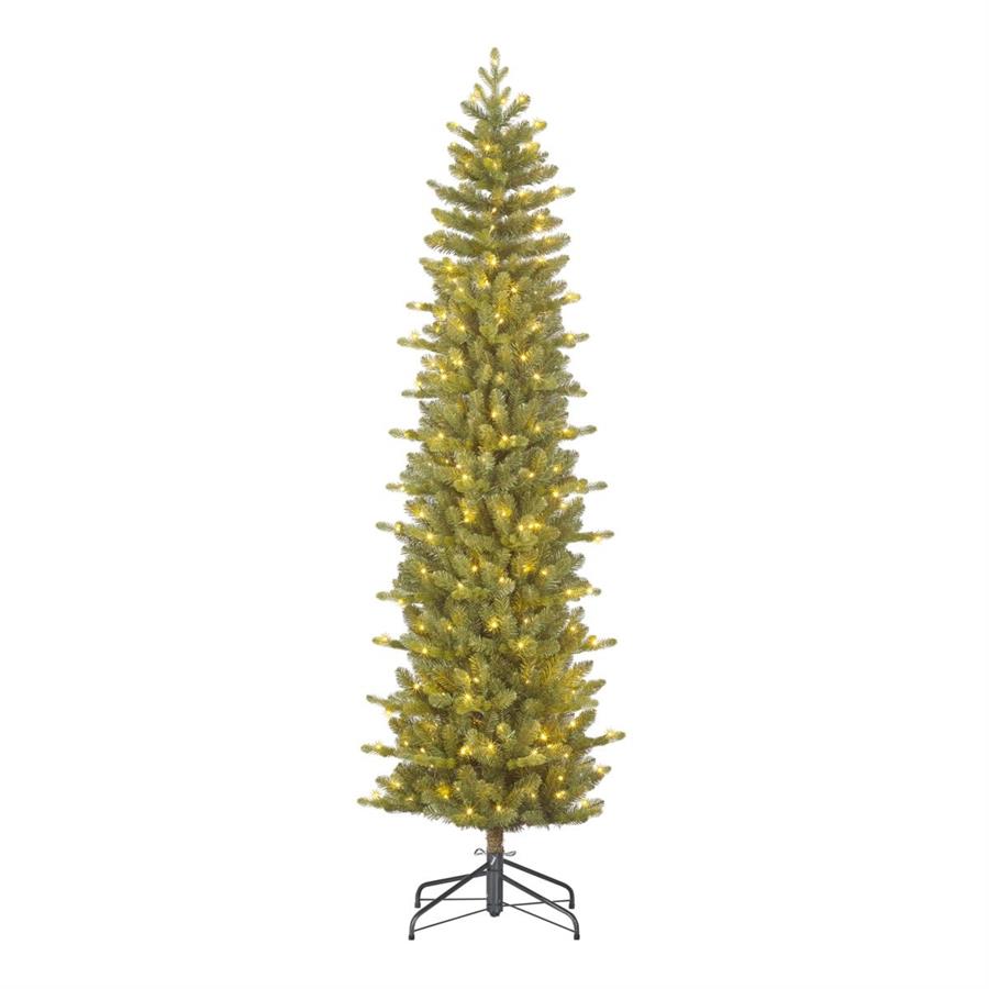 ALBERO NATALE HARMA PILAR VERDE 300LED L.CALDA CM.D73X260H