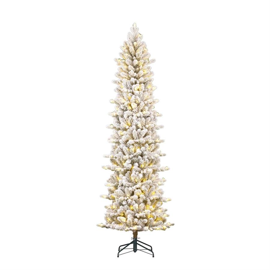 ALBERO NATALE HARMA PILAR GHIACCIATO 260LED L.CALDA CM.D69X2