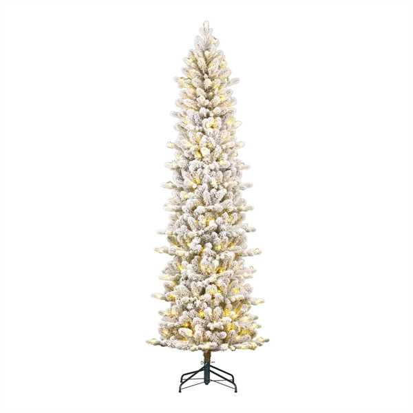 ALBERO NATALE HARMA PILAR GHIACCIATO 300LED L.CALDA CM.D73X2