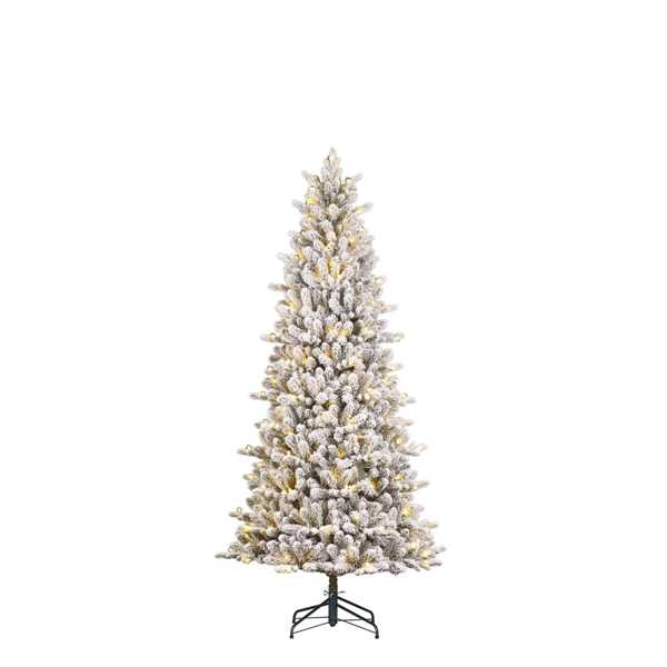 ALBERO NATALE HARMA GHIACCIATO 210LED L.CALDA CM.D86X185H