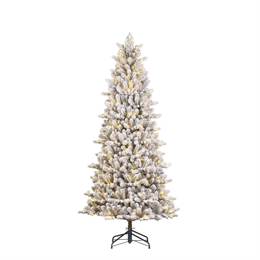 ALBERO NATALE HARMA GHIACCIATO 260LED L.CALDA CM.D96X215H