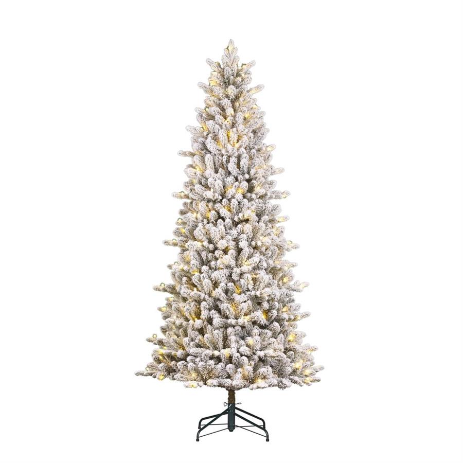 ALBERO NATALE HARMA GHIACCIATO 290LED L.CALDA CM.D101X230H