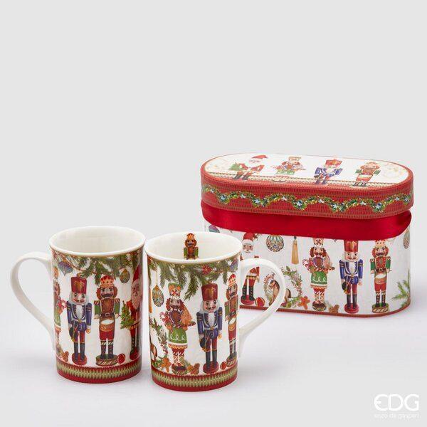 CONF.2 PZ. MUG PORCELLANA H11 WHITE GREEN