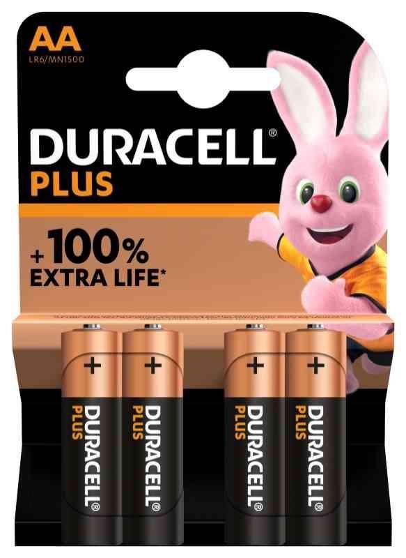 DURACELL PLUS 100 STILO AA BLISTER 4PZ. MN1500 LR6