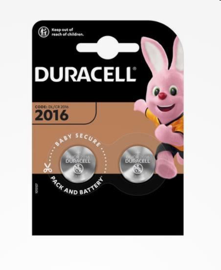 DURACELL ELECTRONICS CR2016 BLISTER 2 PZ.