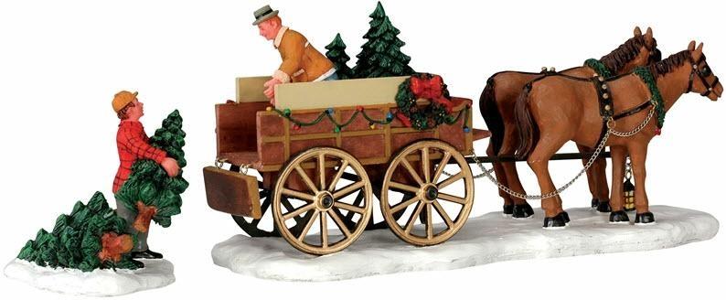 CHRISTMAS TREE WAGON, SET OF 2