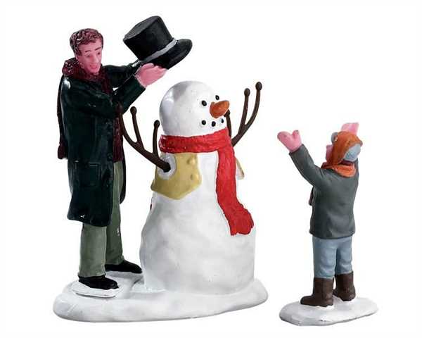 SHARP-DRESSED SNOWMAN, SET OF 2