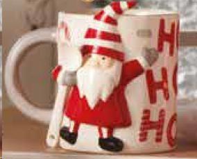 MUG HO-HO-HO SANTA CLAUS CON CUCCHIAINO DOLOMITE