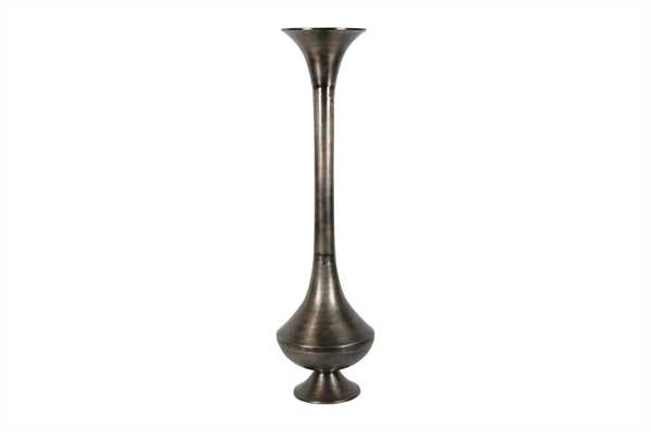 VASO GIGANTE S ALLUMINIO CM.30X30X115H BRONZO ANTICATO