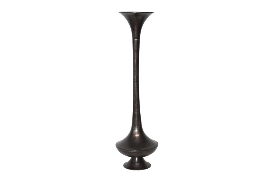 VASO GIGANTE L ALLUMINIO CM.50X50X184H BRONZO ANTICATO