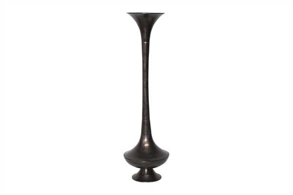 VASO GIGANTE L ALLUMINIO CM.50X50X184H BRONZO ANTICATO